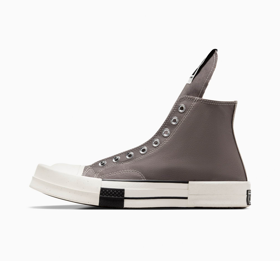 Converse x Rick Owens DRKSHDW "Iron" Chuck 70 Laceless Szare Damskie Buty Sportowe Trampki A03938C