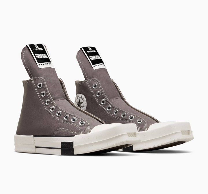 Converse x Rick Owens DRKSHDW "Iron" Chuck 70 Laceless Szare Damskie Buty Sportowe Trampki A03938C