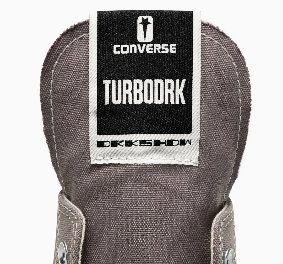 Converse x Rick Owens DRKSHDW "Iron" Chuck 70 Laceless Szare Damskie Buty Sportowe Trampki A03938C