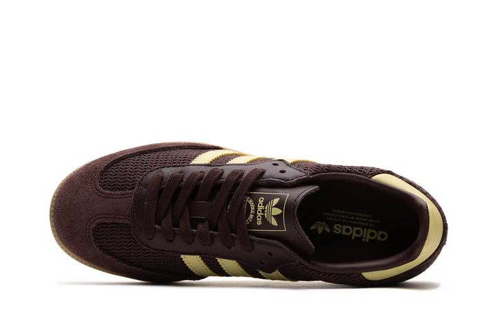 adidas Samba OG Shadow Brown Powder Yellow Brązowe JR8167