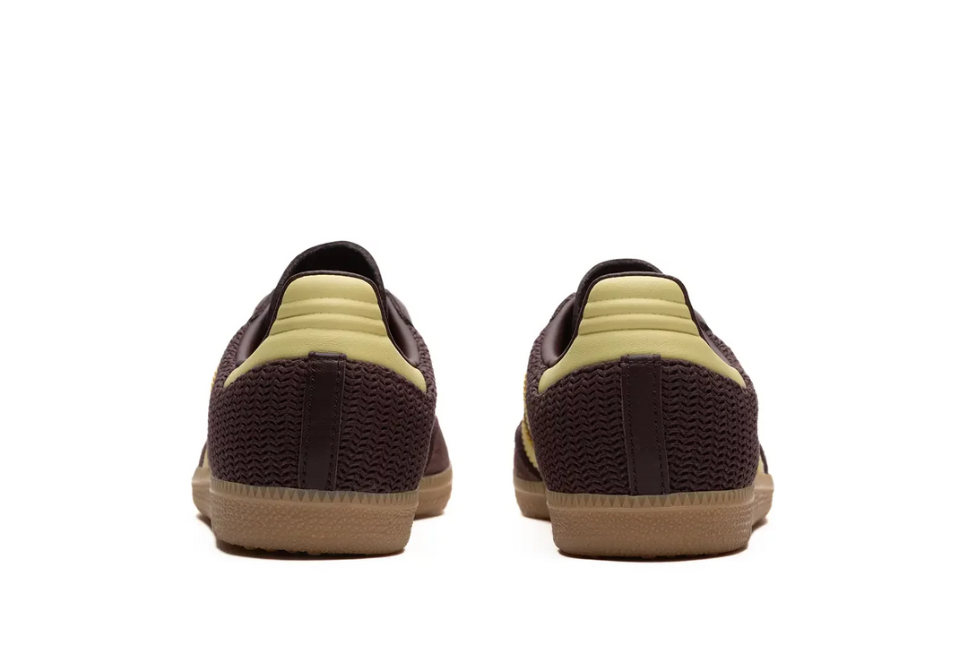 adidas Samba OG Shadow Brown Powder Yellow Brązowe JR8167
