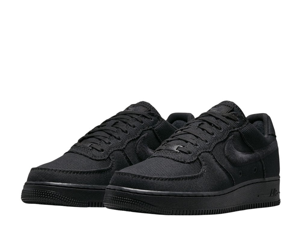 Nike Air Force 1 '07 Low "Black Canvas" Czarne Buty Sportowe Unisex Sneakersy HV1204-002