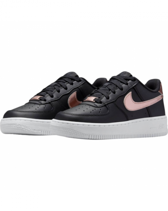 Nike Air Force 1 SE GS "Metallic Red Bronze" Czarne HF5482-001