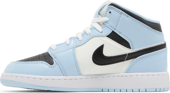 Air Jordan 1 Mid Ice Blue GS Niebieskie 555112-401