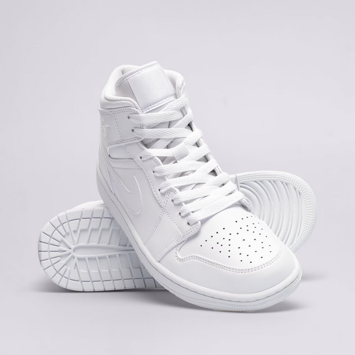 Air Jordan 1 Mid "Triple White" 554724-136