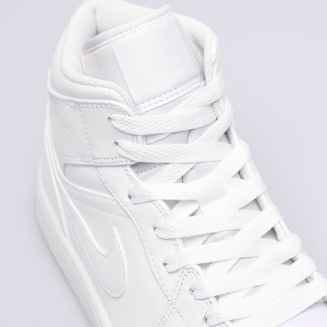 Air Jordan 1 Mid "Triple White" 554724-136