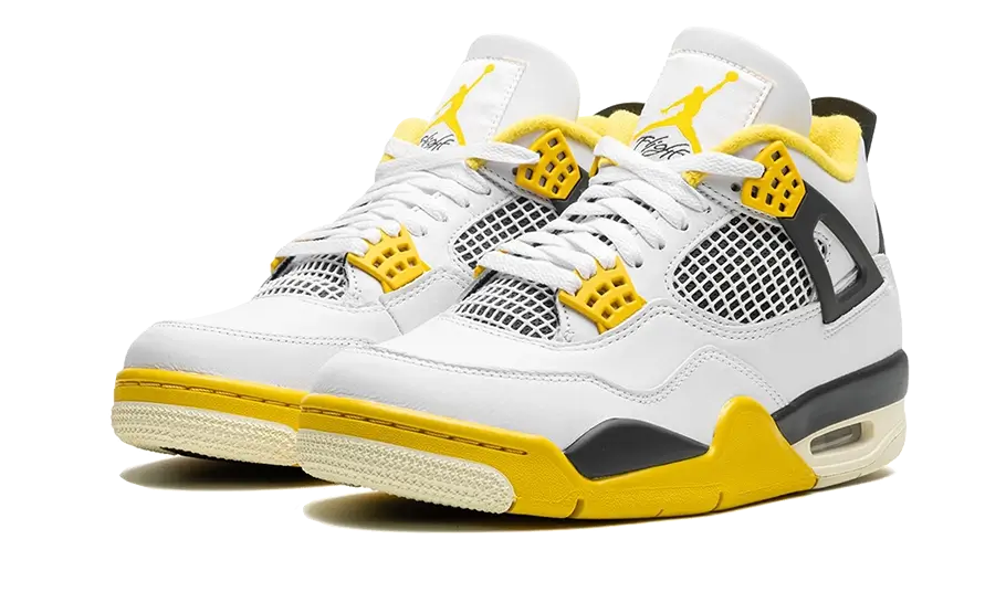 Air Jordan 4 Retro Vivid Sulfur Women's Białe AQ9129-101