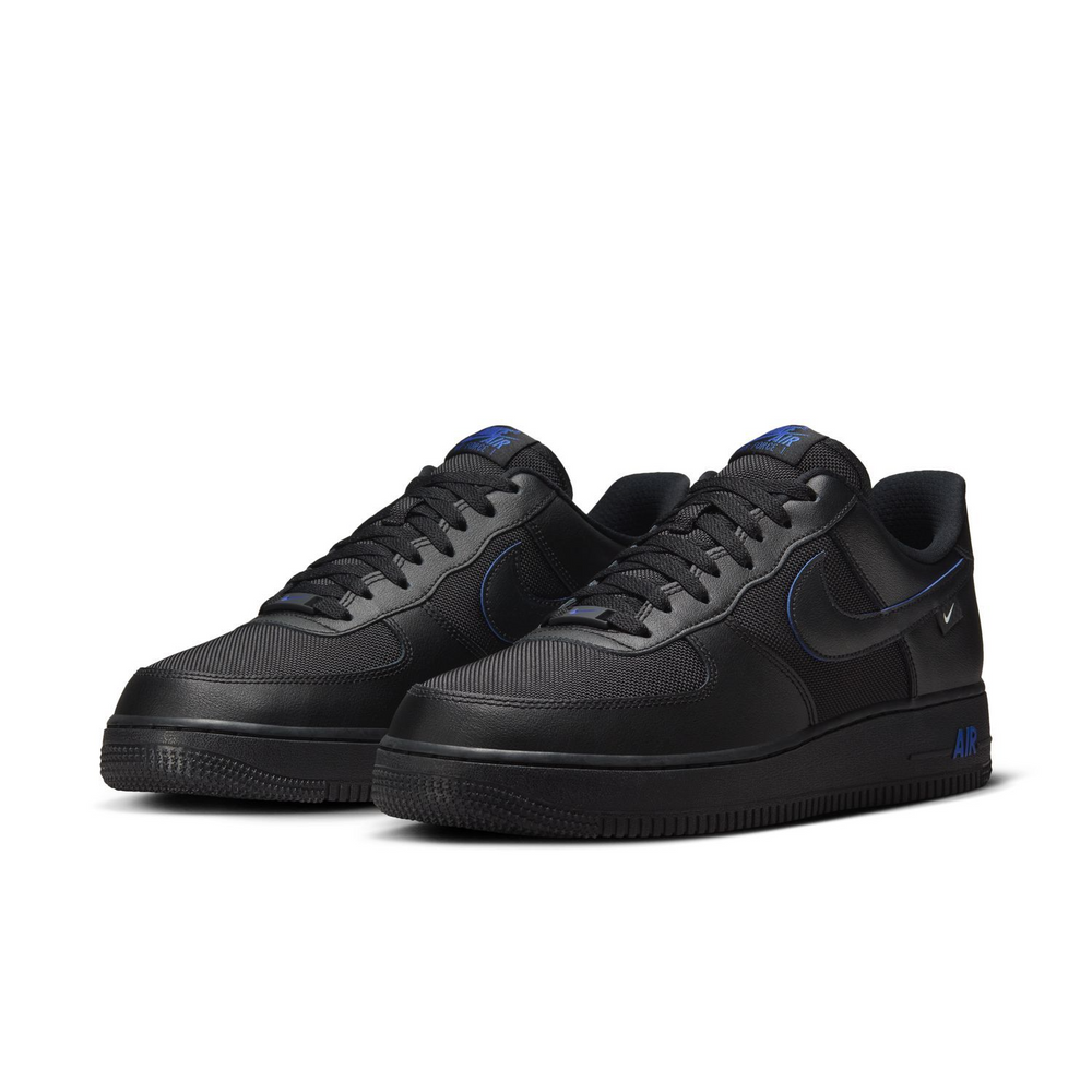 Nike Air Force 1 '07 Black Astronomy Blue HM9605 001 Czarne