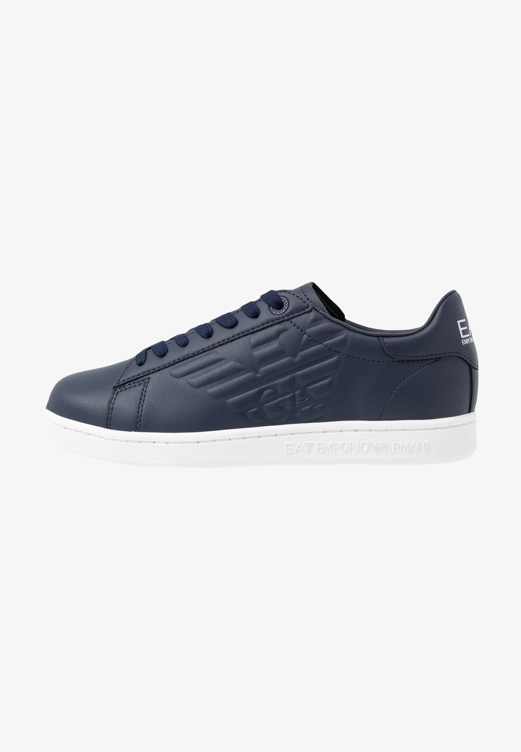 EA7 Emporio Armani Granatowe Skórzane Sneakersy Buty Unisex WLJ