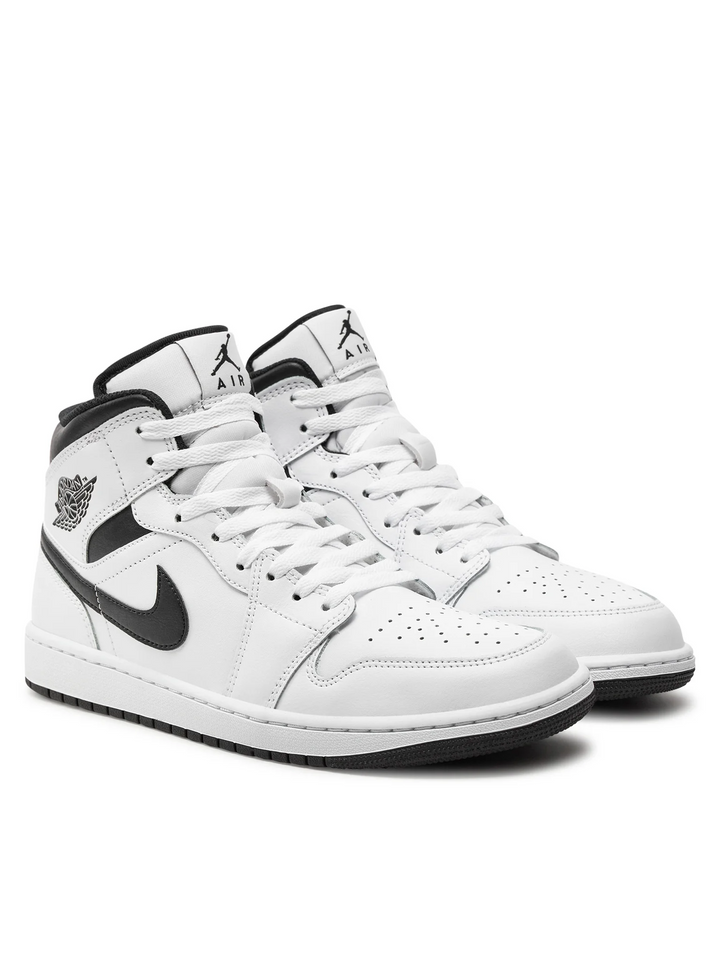 Air Jordan 1 Mid "White Black" Białe DQ8426-132