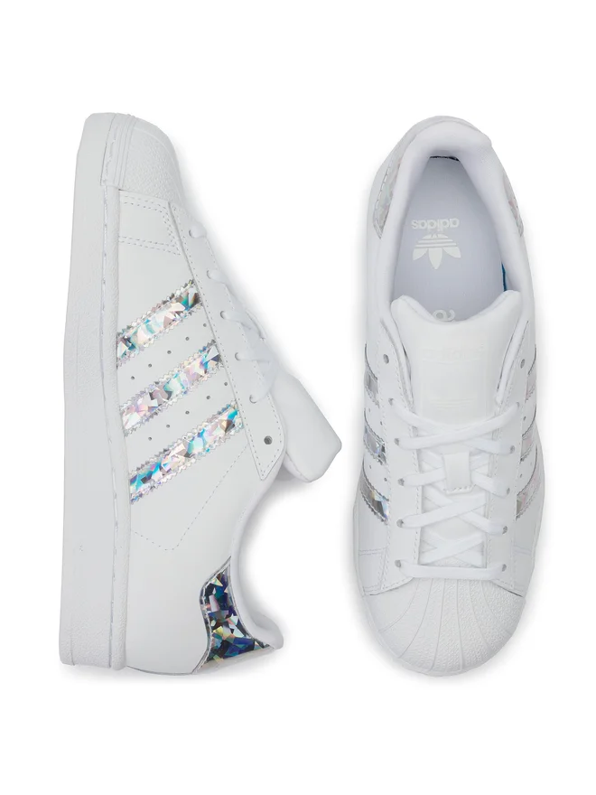 adidas Superstar II J "White Crystal" Białe F33889