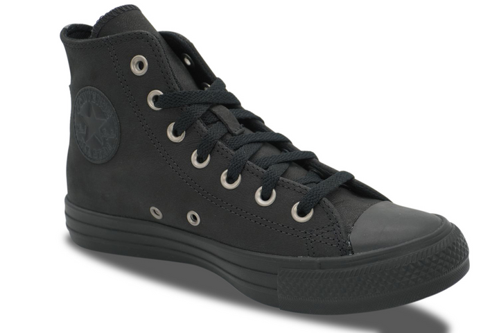Converse Chuck Taylor All Star "Black Leather" Czarne Sportowe Skórzane Damskie Buty Trampki 159612C