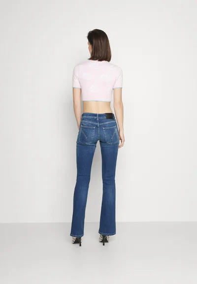 Dondup PANTALONE LOLA Spodnie Jeansowe Jeansy Bootcut Skinny Fit Damskie WJZ