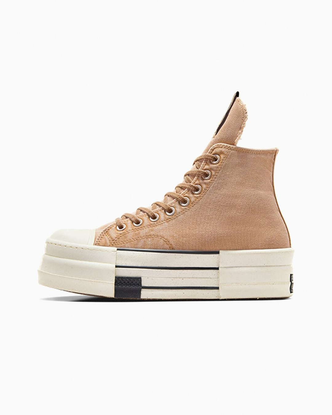 Converse x Rick Owens DRKSHDW DBL "Blonde" Beżowe Platforma Buty Sportowe Trampki A06756C