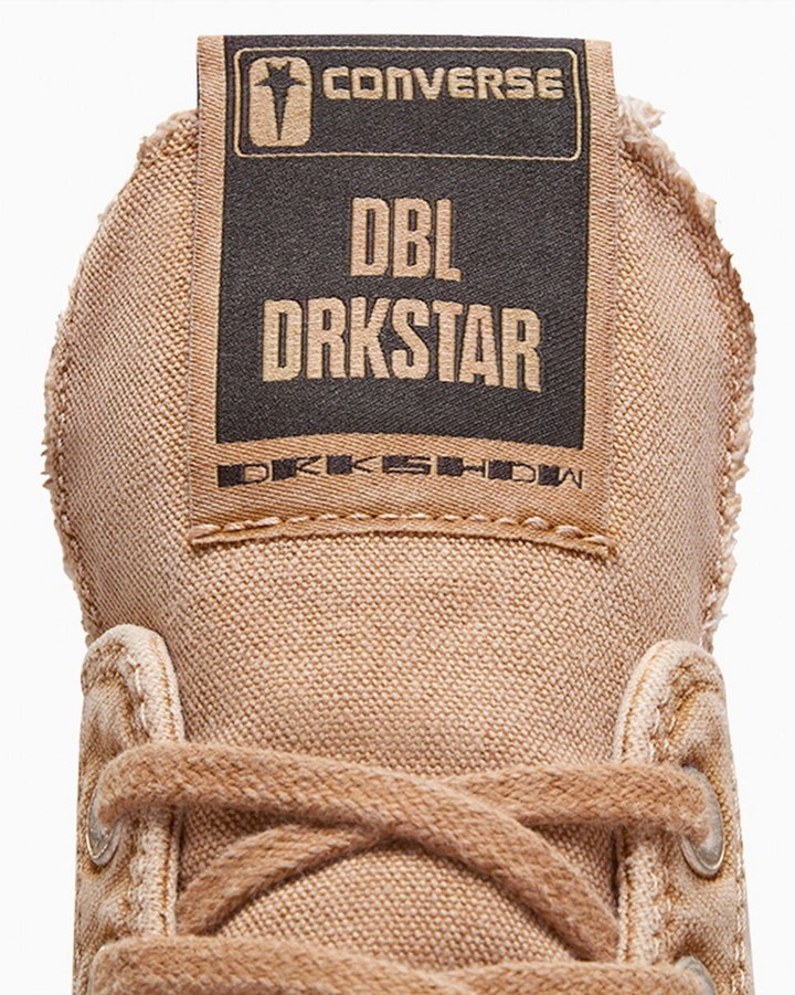Converse x Rick Owens DRKSHDW DBL "Blonde" Beżowe Platforma Buty Sportowe Trampki A06756C