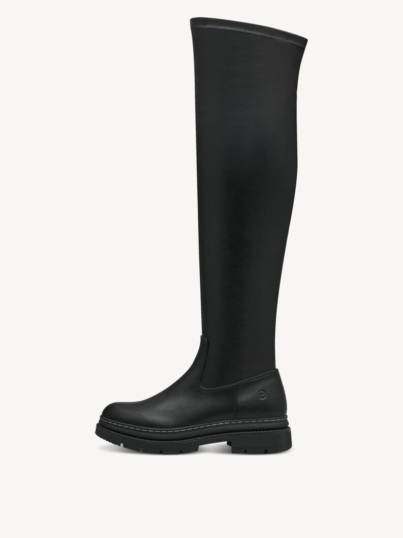 Tamaris Overknee Boots Czarne Kozaki za kolano 1-25690-41-001