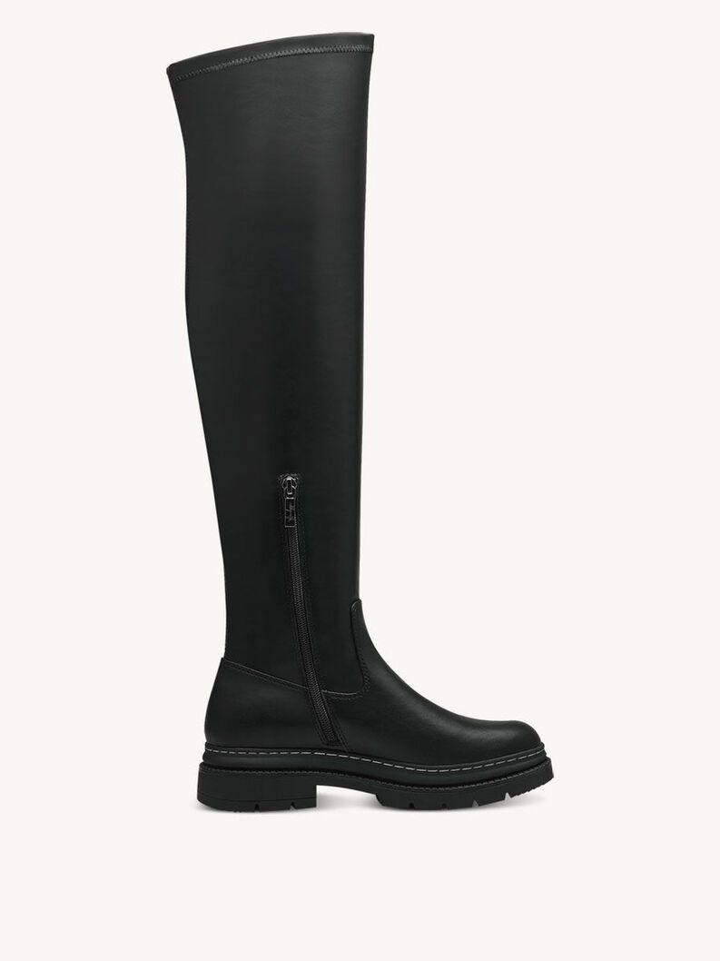 Tamaris Overknee Boots Czarne Kozaki za kolano 1-25690-41-001