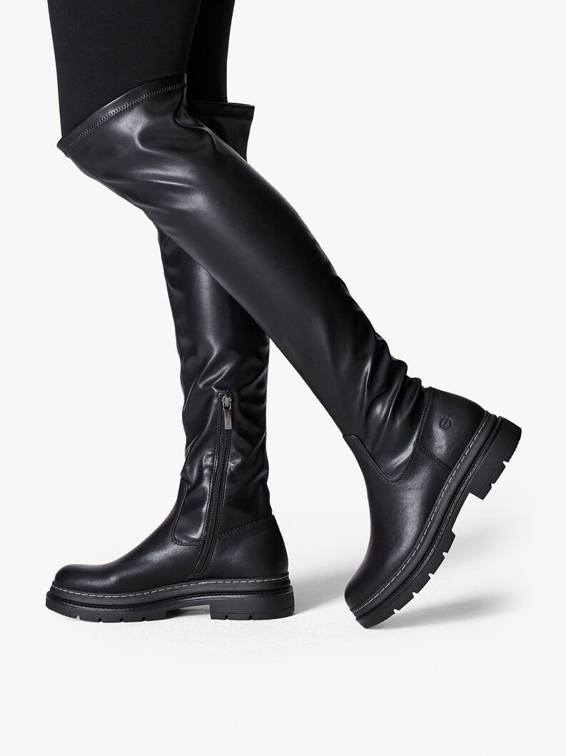 Tamaris Overknee Boots Czarne Kozaki za kolano 1-25690-41-001