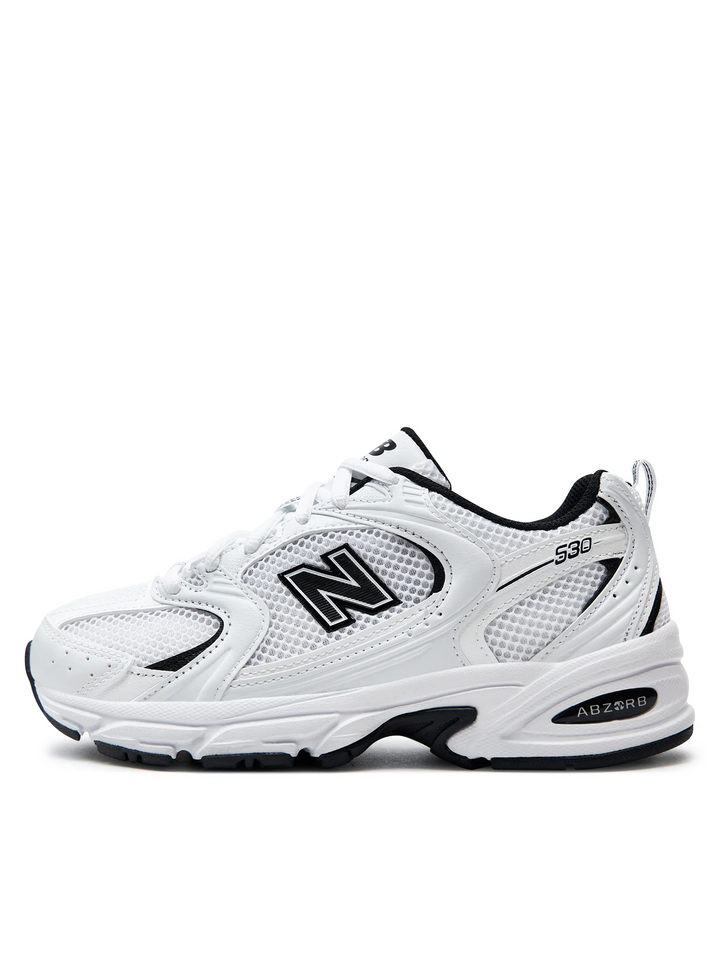 New Balance 530 "White Black" Białe Czarne Damskie Buty Sportowe Sneakersy MR530EWB