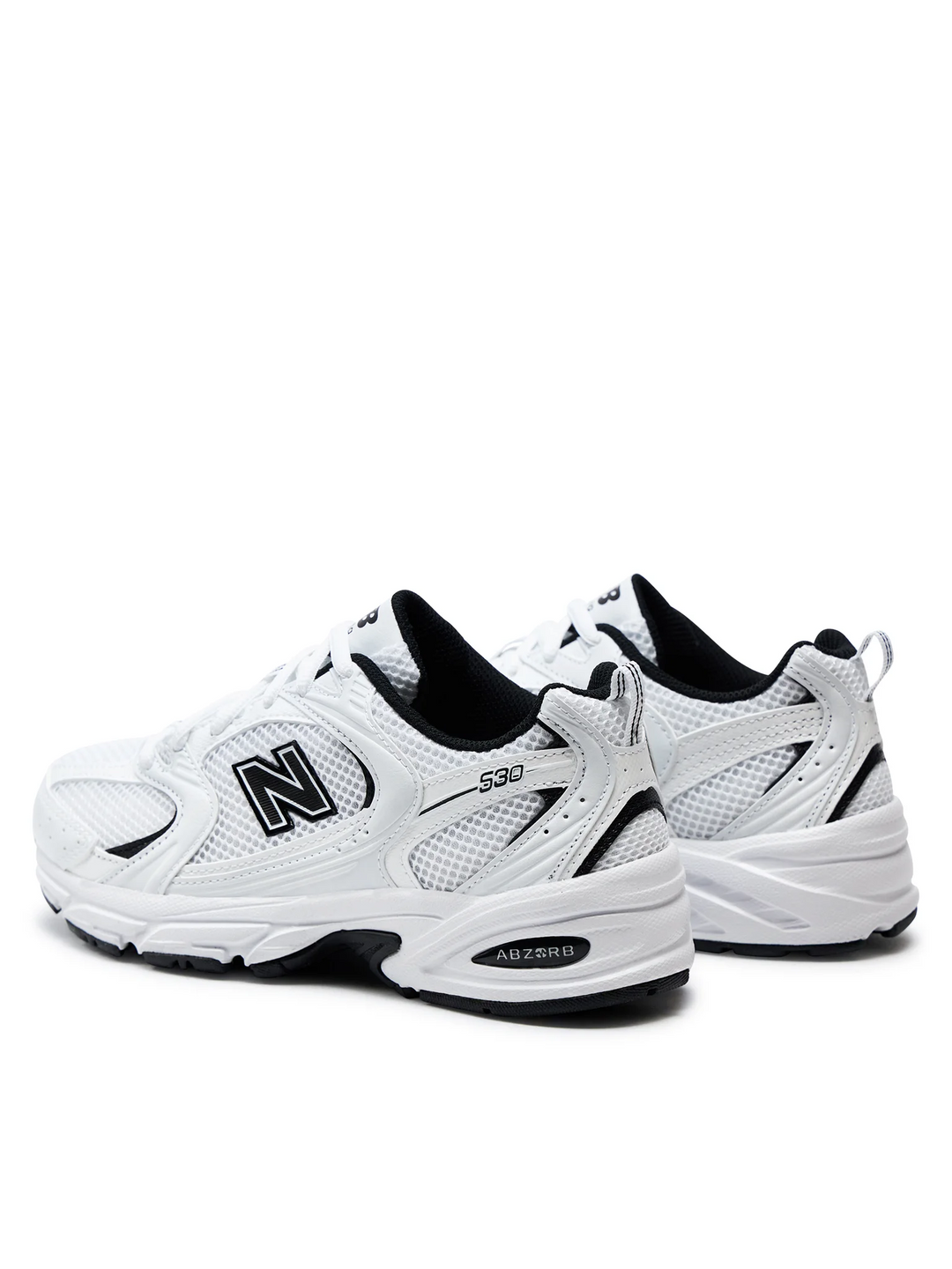 New Balance 530 "White Black" Białe Czarne Damskie Buty Sportowe Sneakersy MR530EWB