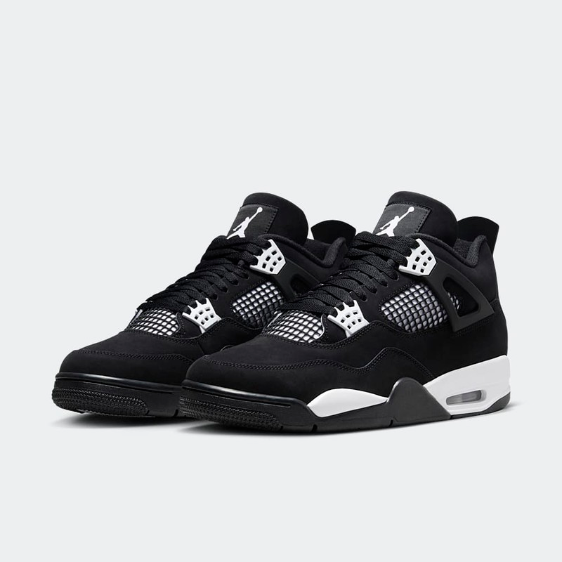 Air Jordan 4 Retro White Thunder Czarne FQ8138-001