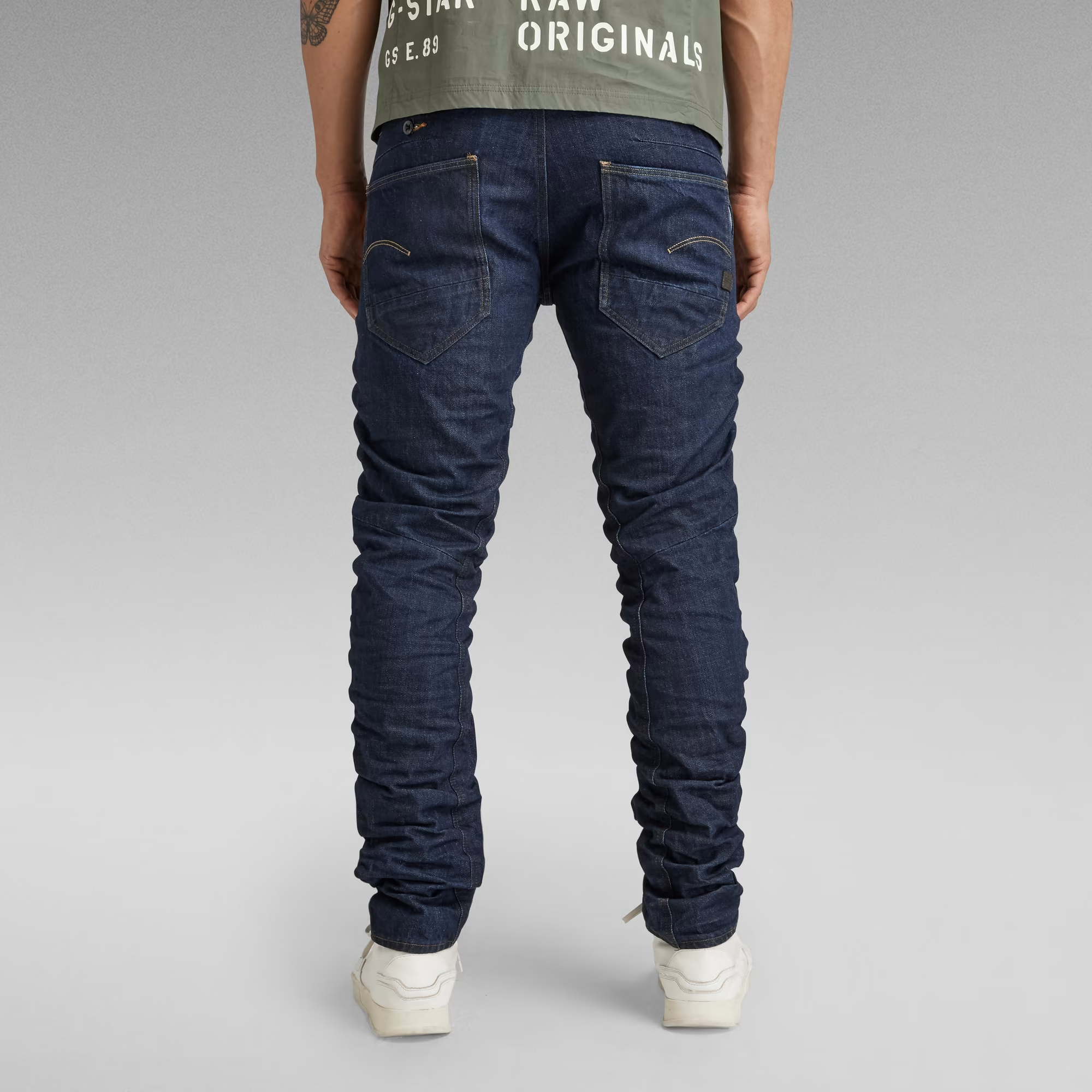 G-star Raw STAQ 3D STRAIGHT TAPERED Niebieskie Jeansy Spodnie Jeansowe Męskie WJZ