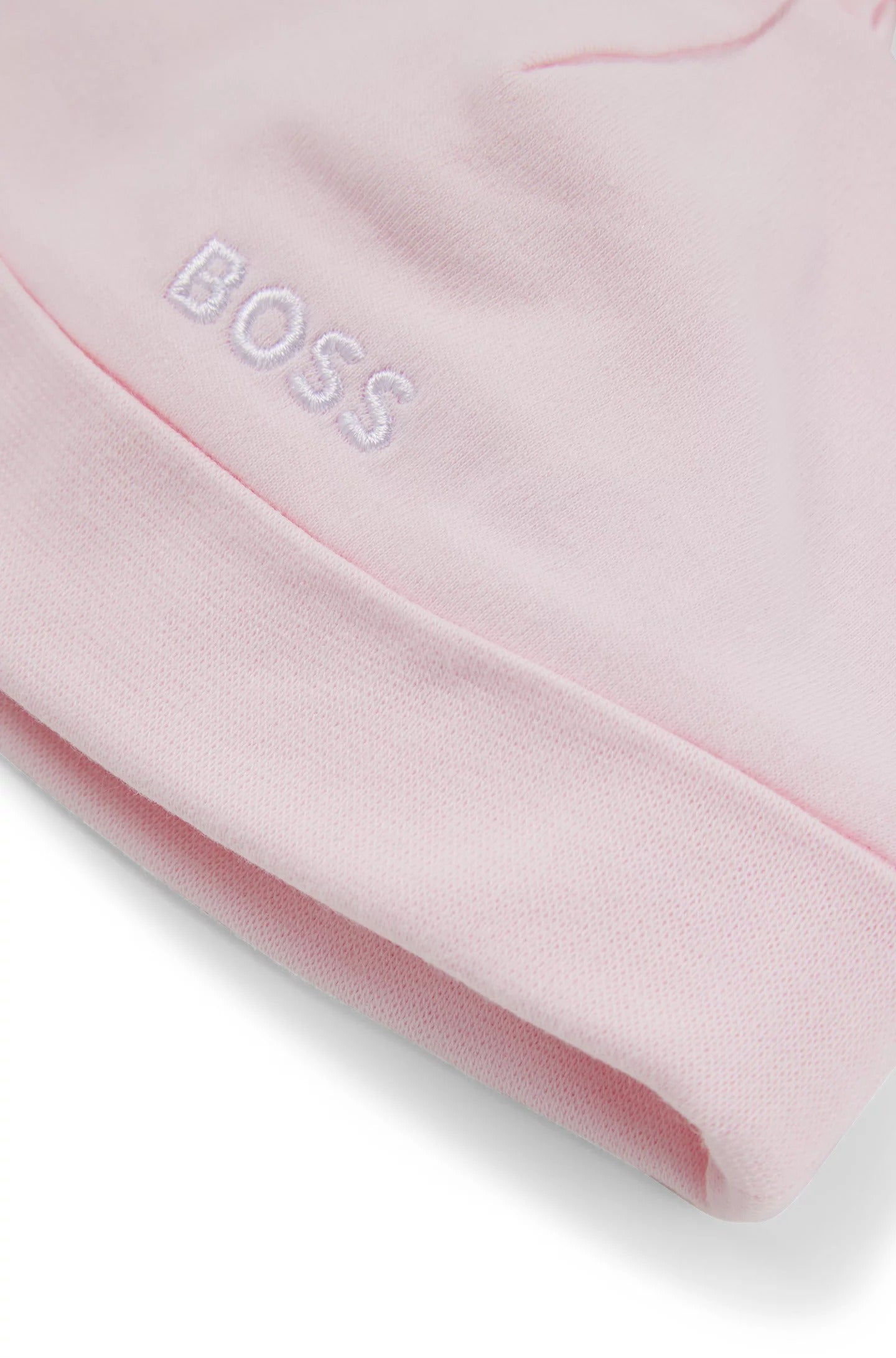 Hugo Boss Różowa Niemowlęca Czapeczka JZ