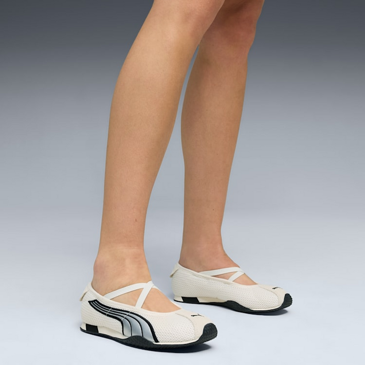 Puma H-Street Ballet "Warm White" Białe Baleriny Sneakersy Buty Sportowe Damskie 407820-02