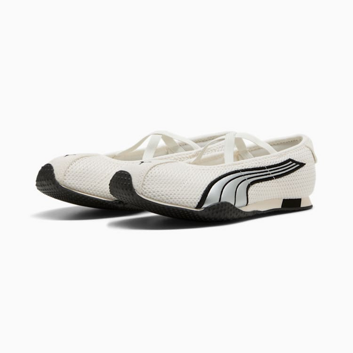 Puma H-Street Ballet "Warm White" Białe Baleriny Sneakersy Buty Sportowe Damskie 407820-02