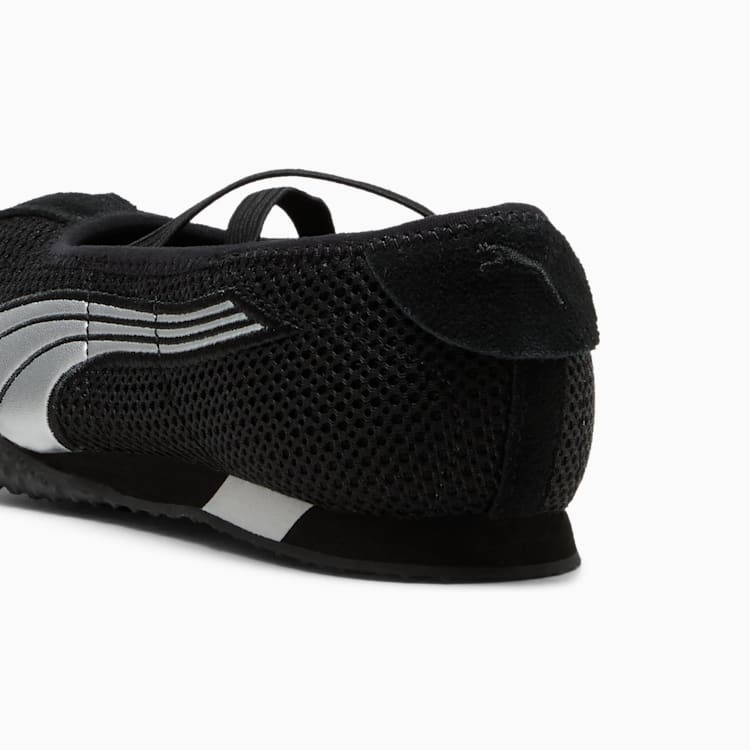 Puma H-Street Ballet "Black Silver" Czarne Baleriny Sneakersy Buty Sportowe Damskie 407820-03