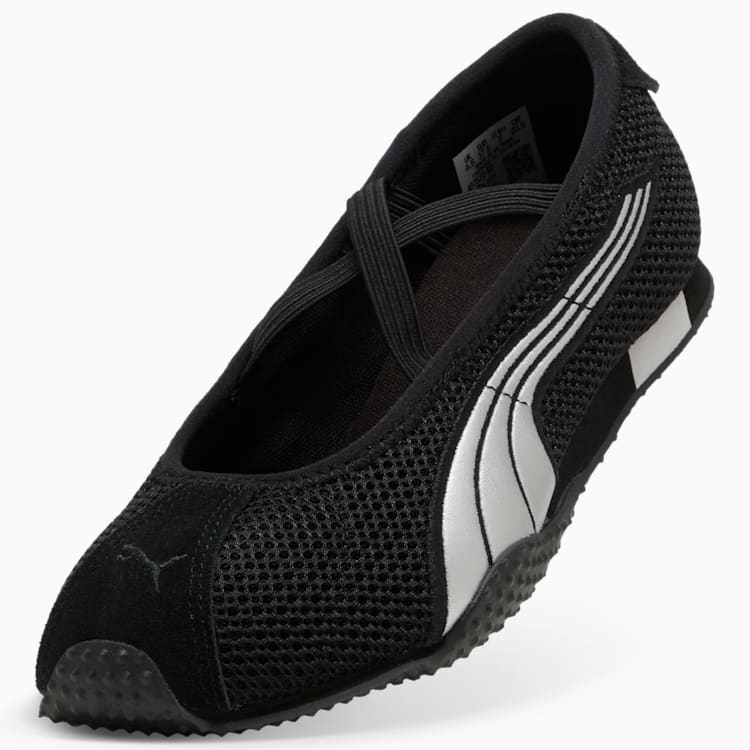 Puma H-Street Ballet "Black Silver" Czarne Baleriny Sneakersy Buty Sportowe Damskie 407820-03