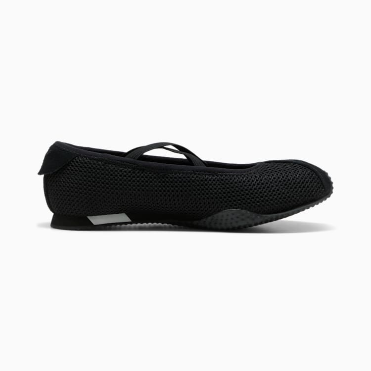 Puma H-Street Ballet "Black Silver" Czarne Baleriny Sneakersy Buty Sportowe Damskie 407820-03