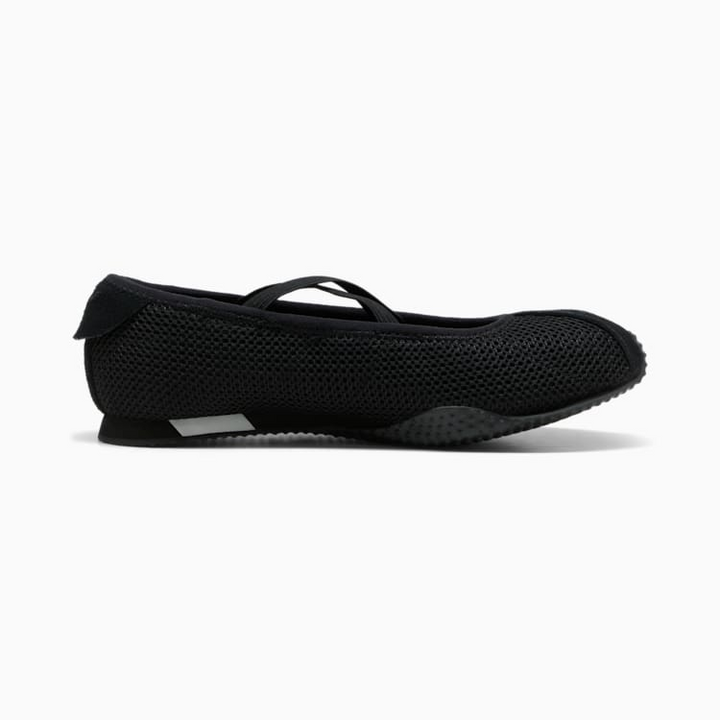 Puma H-Street Ballet "Black Silver" Czarne Baleriny Sneakersy Buty Sportowe Damskie 407820-03