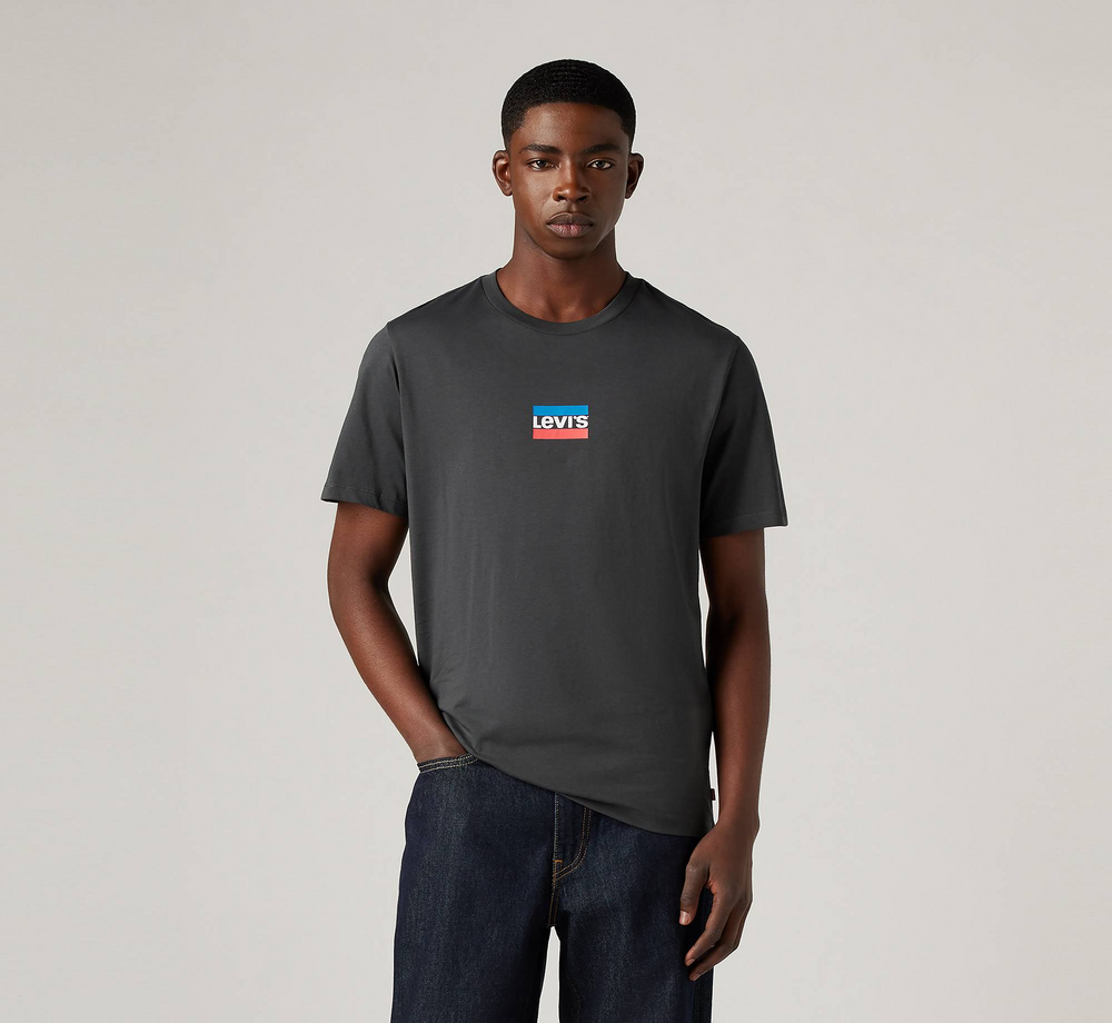 Levi's Czarna Koszulka z logo T-shirt