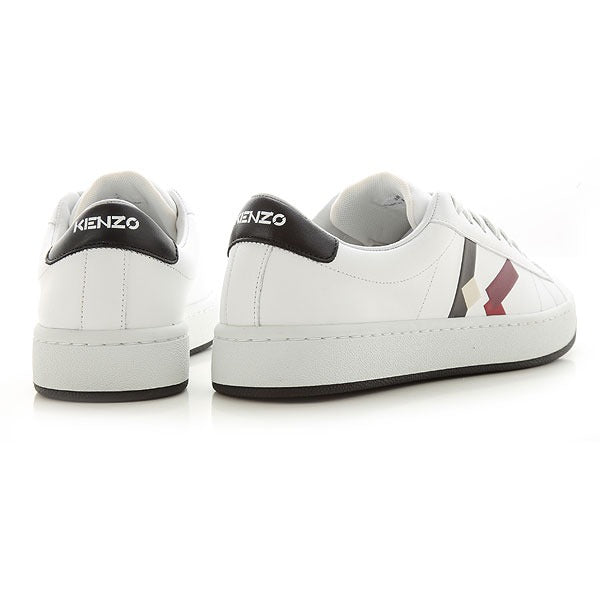 Kenzo Kourt Lace Up Sneak Białe Trampki Sneakersy WLJ