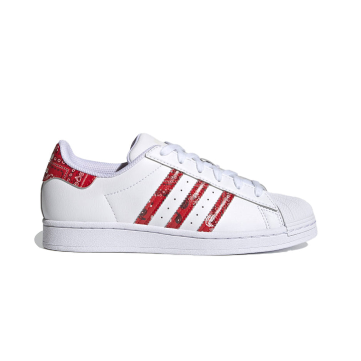 adidas Superstar "White Red Paisley" Białe GZ9156