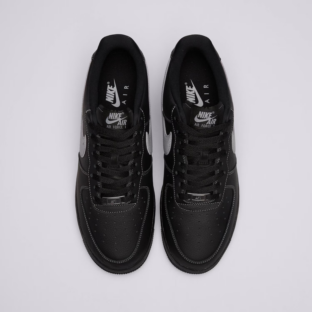 Nike Air Force 1 Low '07 LV8 "Black Grey" Czarne Szare Męskie Buty Sportowe Sneakersy HQ2037-006