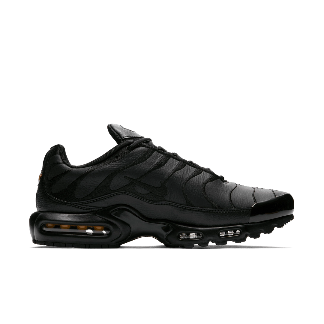 Nike Air Max Plus TN Triple Black Leather Skórzane Czarne AJ2029-001