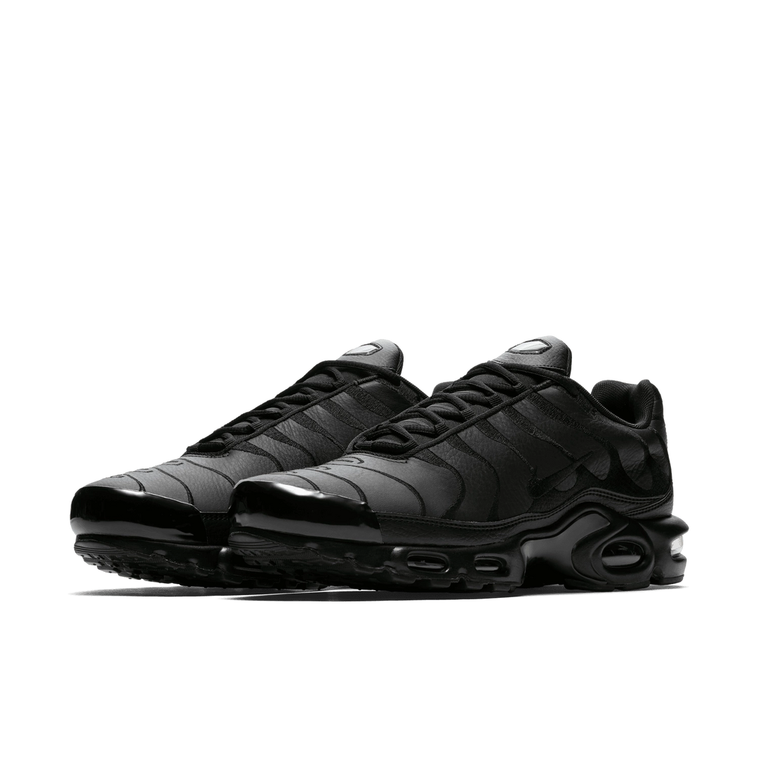 Nike Air Max Plus TN Triple Black Leather Skórzane Czarne AJ2029-001