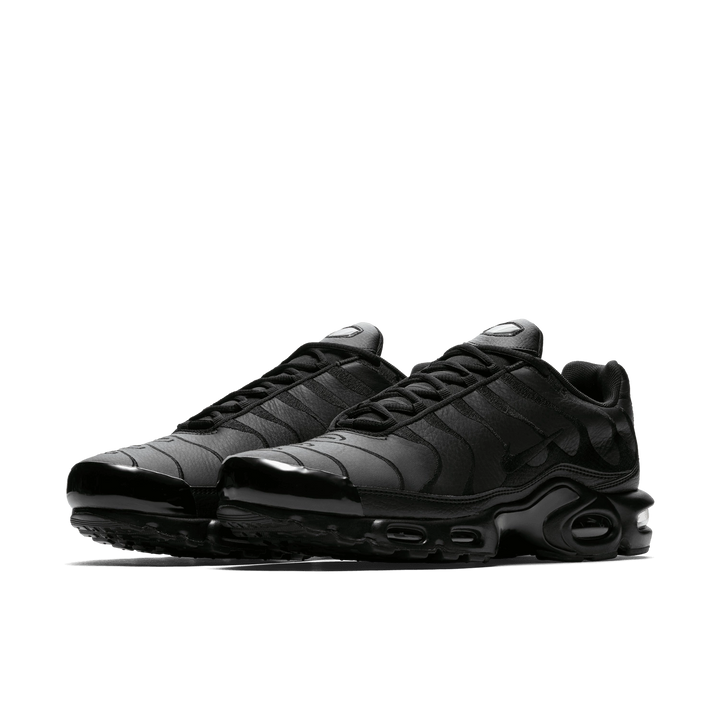 Nike Air Max Plus TN Triple Black Leather Skórzane Czarne AJ2029-001