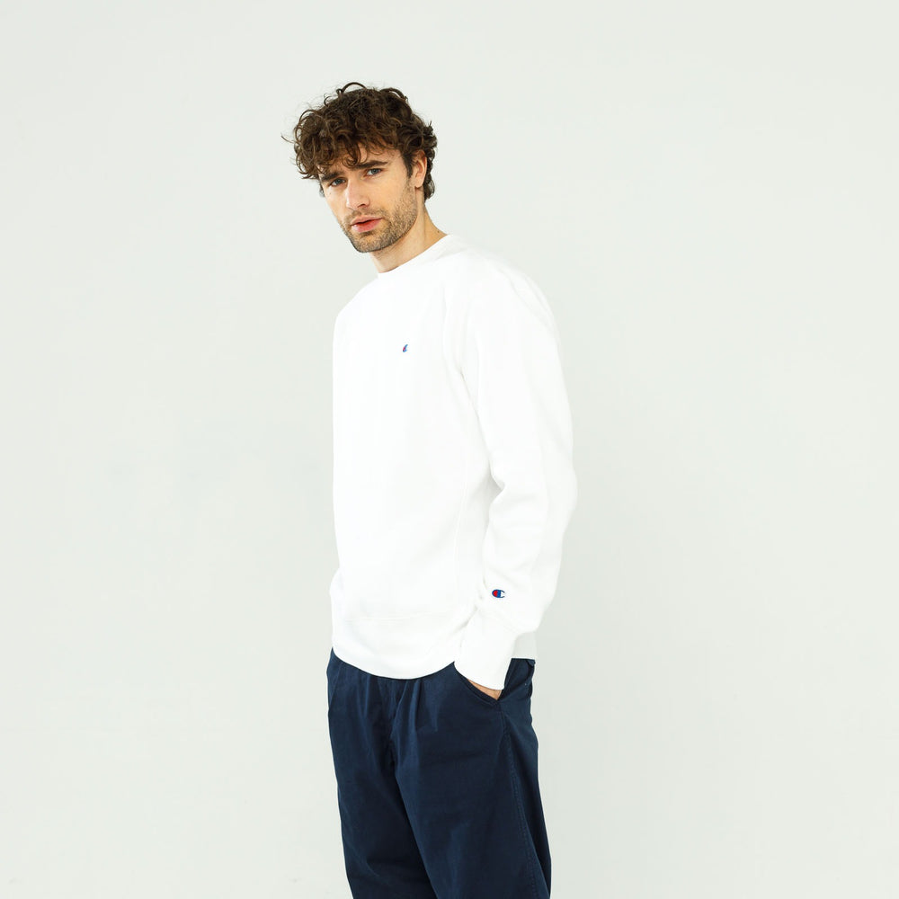 Champion Reverse Weave Biała Męska Bluza Crewneck JZ