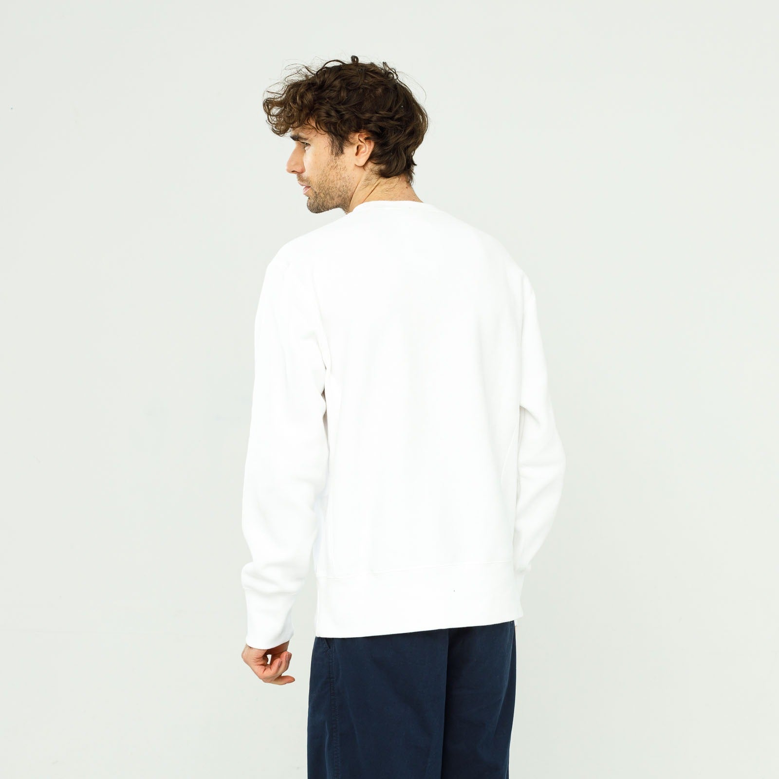 Champion Reverse Weave Biała Męska Bluza Crewneck JZ