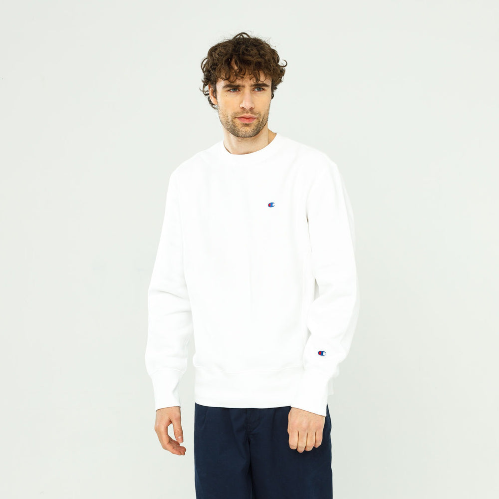 Champion Reverse Weave Biała Męska Bluza Crewneck JZ