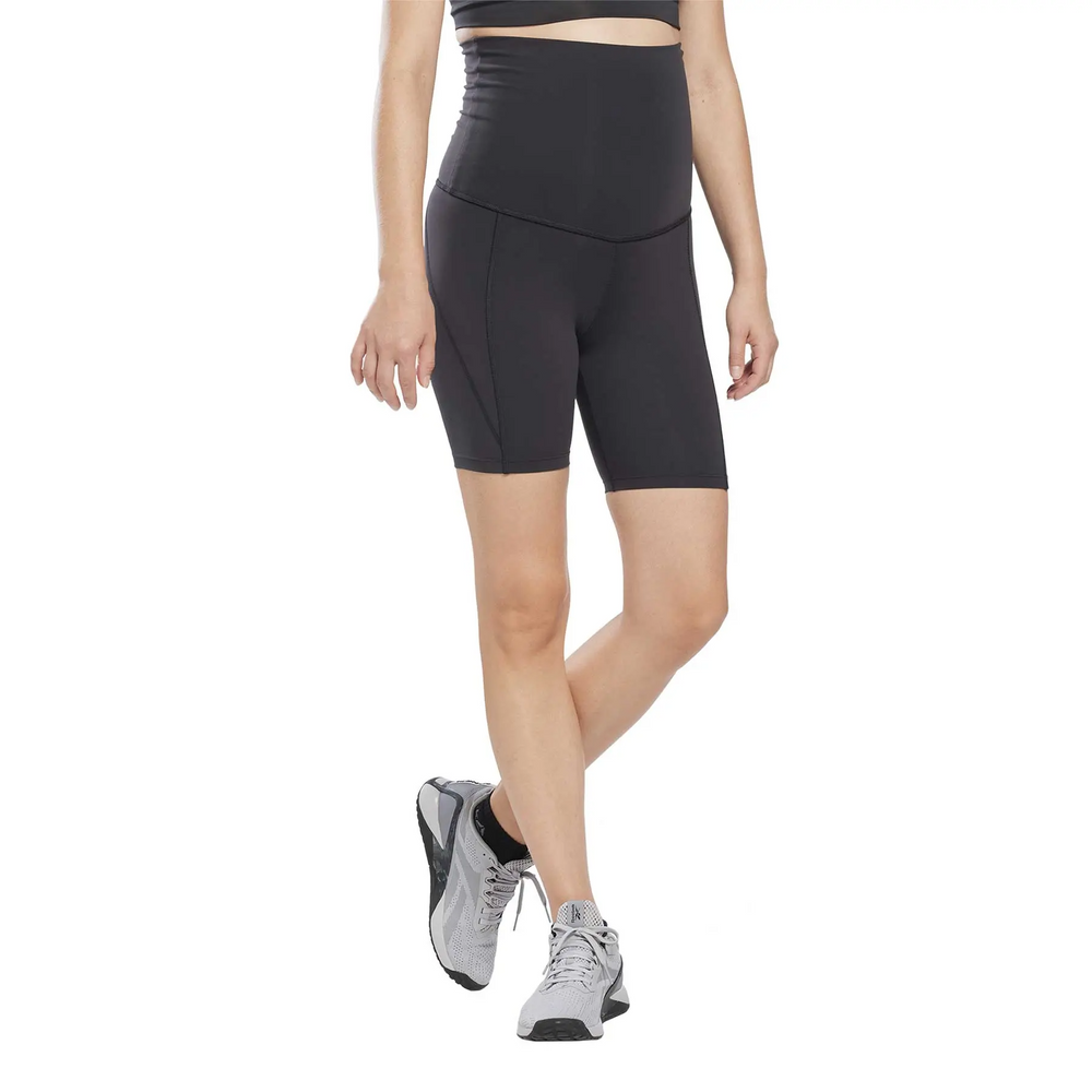 Reebok Maternity Lux czarne krótkie rajstopy sportowe HS6596