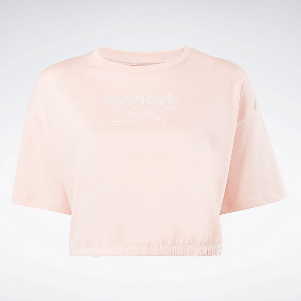 Reebok Identity Boxy T-shirt Różowa Koszulka Damska