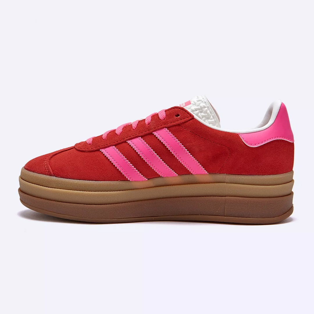 adidas Gazelle Bold Collegiate Red Lucid Pink Women's IH7496