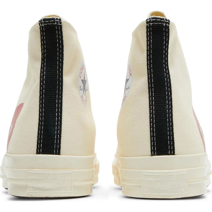 Converse x Comme Des Garcons Play Chuck 70 Hi "White Cream" Kremowe Trampki Damskie 150205C