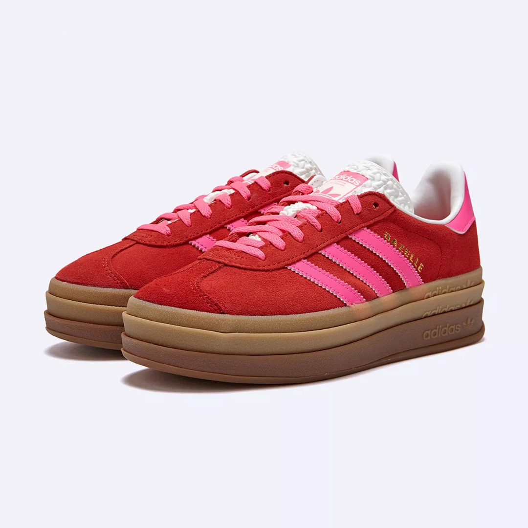 adidas Gazelle Bold Collegiate Red Lucid Pink Women's IH7496