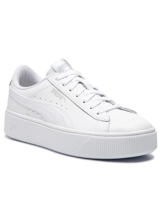 Puma Vikky Stacked Platform 369143 02 Białe Buty Sportowe