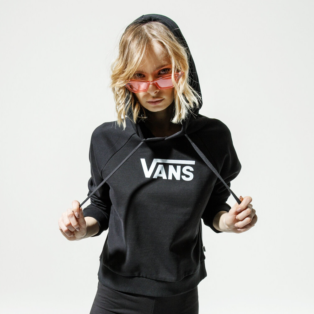 Vans Bluza z Kapturem WM Flying V FT Boxy Hoodie Czarna